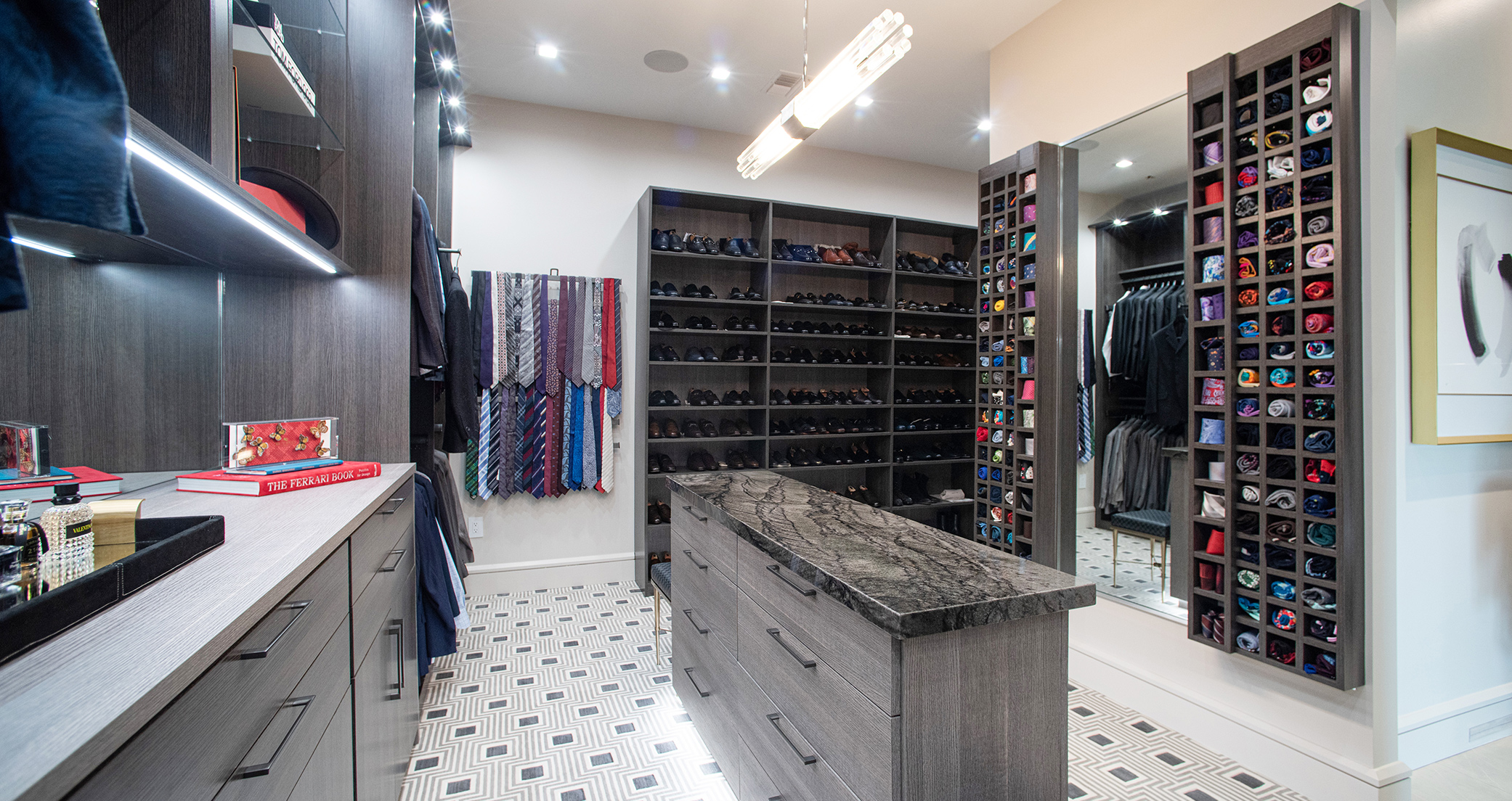 Split Level His/Hers Closet Design | California Closets