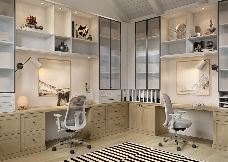 Custom Home Office Cabinets, Desk & Storage | California Closets
