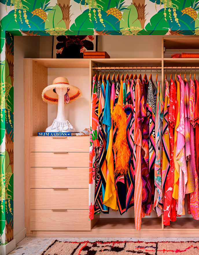 Custom Midcentury Closets at Soleil House by Trina Turk