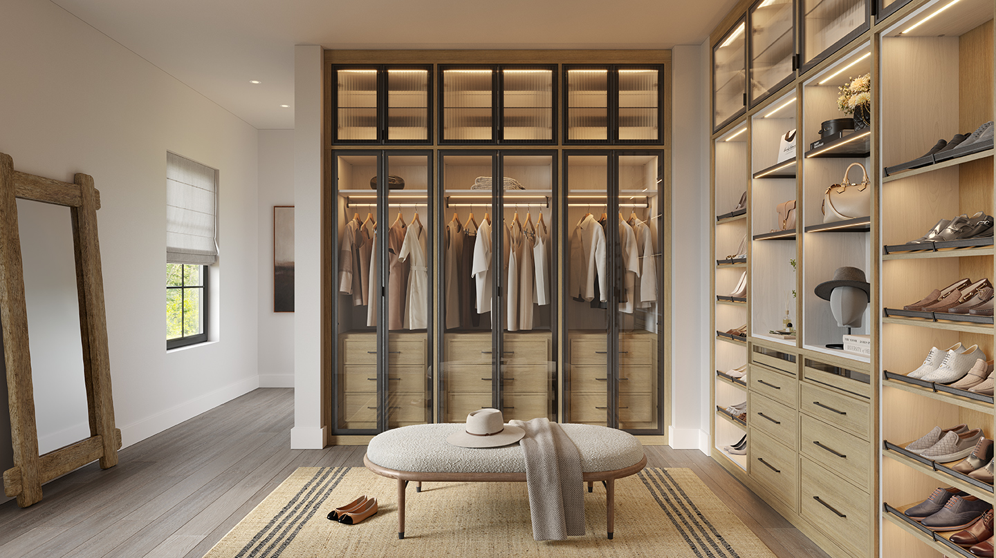 Custom Midcentury Closets at Soleil House by Trina Turk